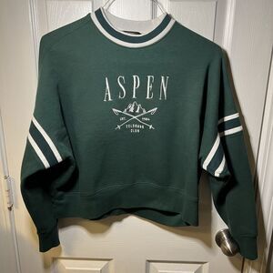 Aspen Forever 21 Women's Sweatshirt Green Size S
